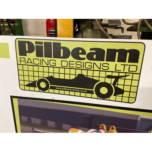 53 - Pilbeam Racing Designs Ltd promotional board - Depicting the Le Mans MP93 car and Lotus Exige on tra... 