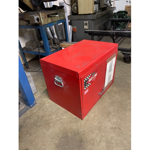 58 - Vintage red Road Chest, likely a Kennedy Classic but no longer bearing any branding. Similarly good ... 