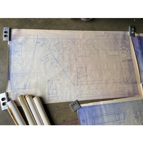 39 - A group of 8 miscellaneous Pilbeam Racing Designs technical drawing copies. They appear to mostly be... 
