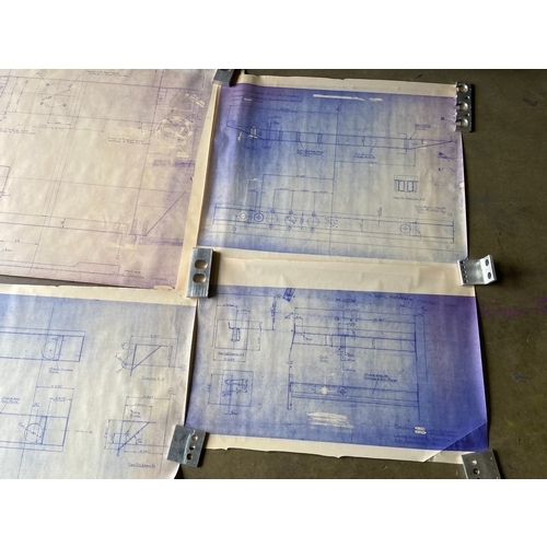 39 - A group of 8 miscellaneous Pilbeam Racing Designs technical drawing copies. They appear to mostly be... 