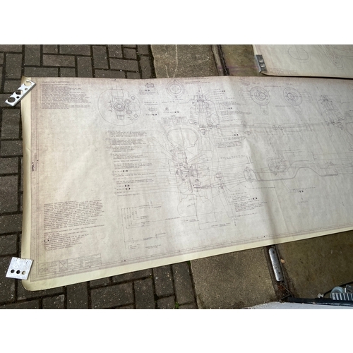 49 - Pilbeam Racing Designs 1:1 scale technical drawings for the Opel Astra Touring/rally car, including ... 