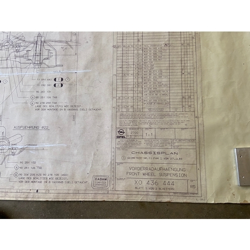 49 - Pilbeam Racing Designs 1:1 scale technical drawings for the Opel Astra Touring/rally car, including ... 