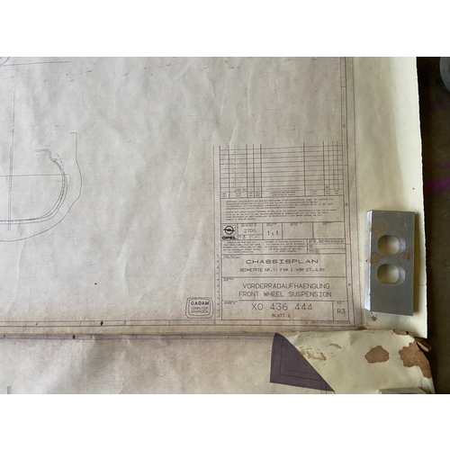 49 - Pilbeam Racing Designs 1:1 scale technical drawings for the Opel Astra Touring/rally car, including ... 