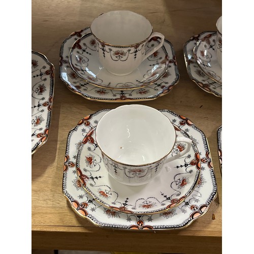 67 - Edwardian 21 piece teaset