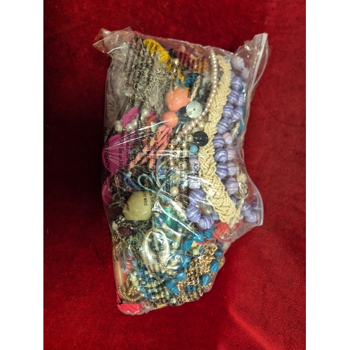 70 - 2 large bags of costume jewellery