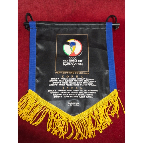 71 - Collection of football pennants to include 2002 Korea World Cup, Euro '96 final, Euro 2004, Aston Vi... 