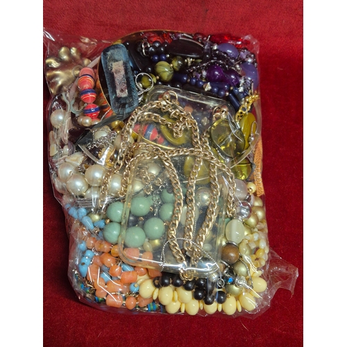 74 - 2 bags of costume jewellery