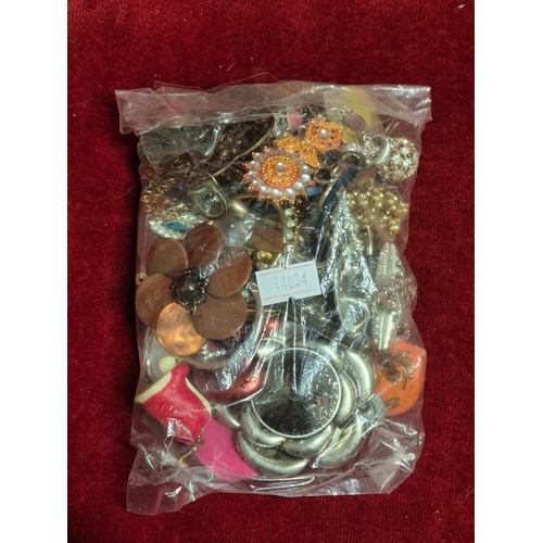 78 - 3 bags of mixed costume jewellery