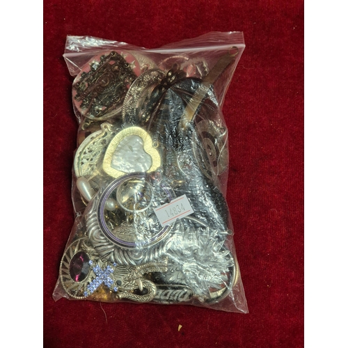 78 - 3 bags of mixed costume jewellery