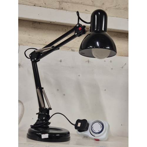 87 - Black angle poise style desk lamp