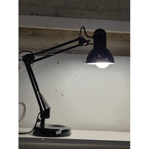 87 - Black angle poise style desk lamp