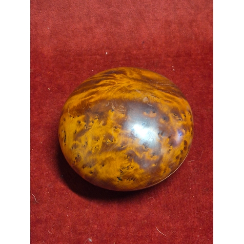 95 - Beautiful vase made in New Zealand from Kauri wood plus a matching trinket pot and a hard wood bowl