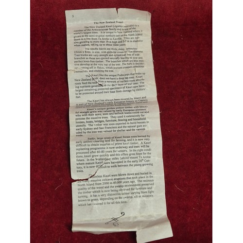 95 - Beautiful vase made in New Zealand from Kauri wood plus a matching trinket pot and a hard wood bowl