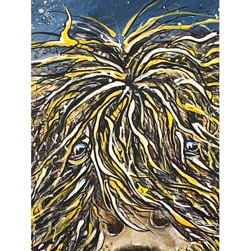143 - Original artwork ‘Highland Coo cow’ by S Kulczak 23
