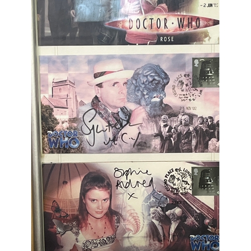 146 - Doctor Who -classic Doctor Who autographed/signed Commemorative Stamp Covers