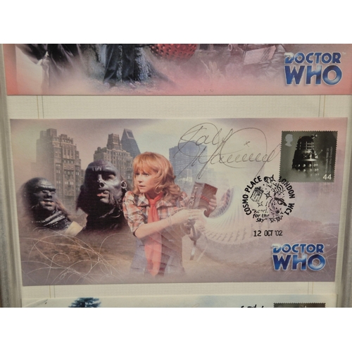 120 - Doctor Who - Classic Doctor Who Autographed Commerative Stamp Covers John Pertwee, Katy Manning and ... 