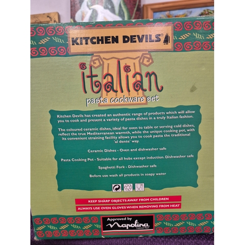 124 - Kitchen Devils Italian Pasta Cookware set, new in box
