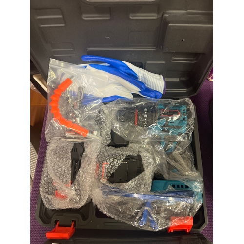 154 - Lithium Electric Impact Driver Tool with  accessories and instructions, new in case