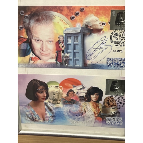 158 - Doctor Who - Classic Doctor Who autographed/Signed Commemorative stamp covers