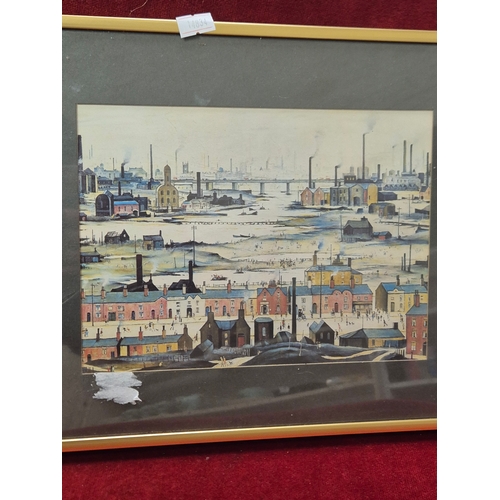 130A - A pair of framed and glazed Lowry prints