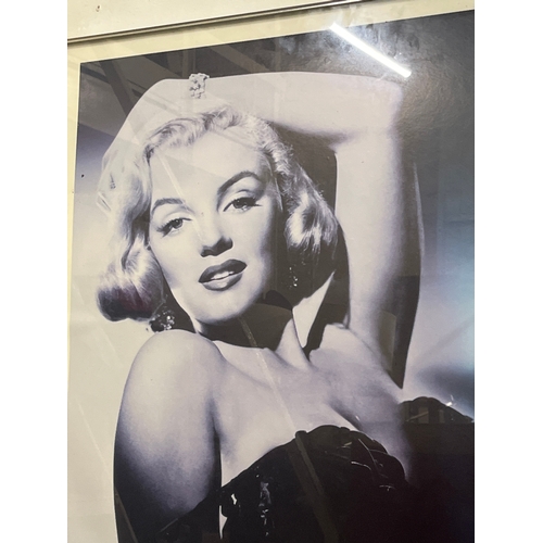 175 - Large Print of Marilyn Monroe, framed