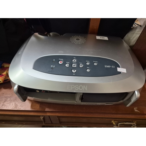 201 - Epson EMP-S1 projector with carry case