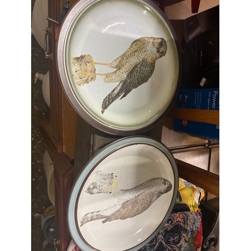 205 - 4 Denby plates with bird designs