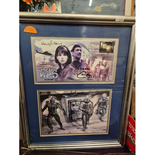 90 - Classic Doctor Who Autograpghed commemorative stamp covers Wendy Padbury and Nicholas Courtney