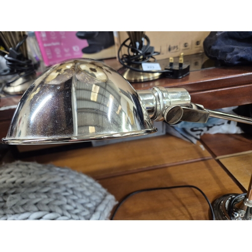 224 - Pair of chrome Anglepoise style desk lamps