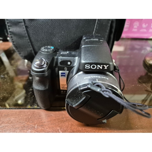 227 - Sony 8.1 megapixel digital camera with carry case