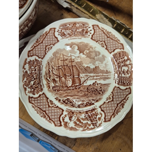 256 - Selection of Alfred Meakin Fair Winds ceramic dinnerware