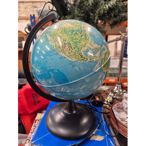 257 - Illuminated globe with original box