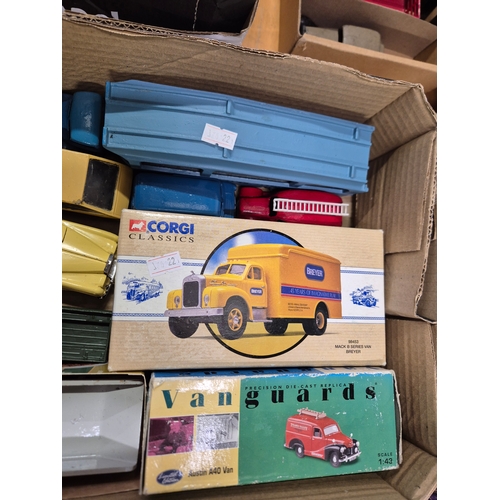 294 - Box of collectors cars and other vehicles to include Corgi, Vanguards, Dinky etc