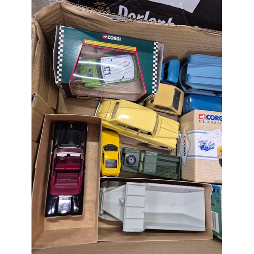 294 - Box of collectors cars and other vehicles to include Corgi, Vanguards, Dinky etc