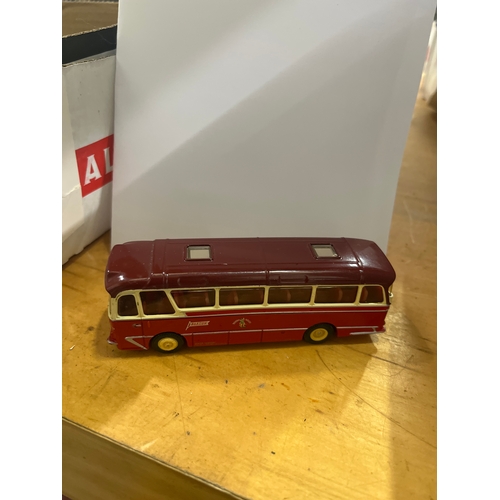 268 - Vintage playworn vehicles to include an aeroplane, Corgi White Brewery Truck, Stobart Rail etc