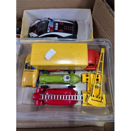301 - Box of collectors cars and other vehicles to include Corgi, Matchbox, Dinky etc