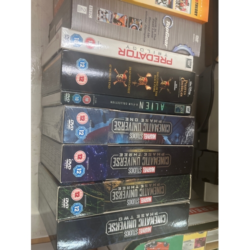276 - Box sets - Marvel Studios Cinematic Universe phase one,  two, three, The Big BAng Theory, Danny BOyl... 