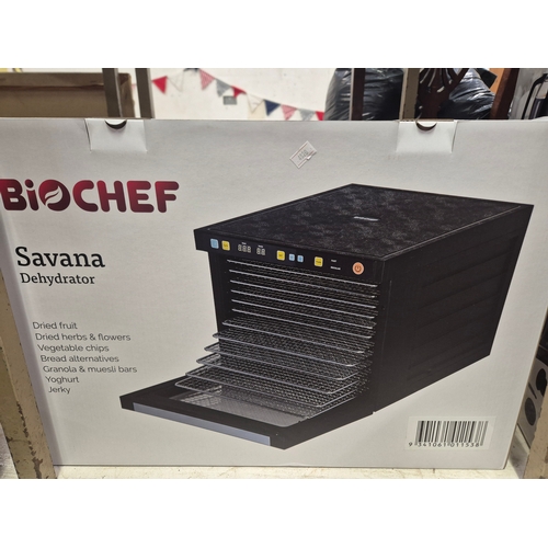 336 - Biochef Savanna Dehydrator 8 tray white new in box from bankrupt stock