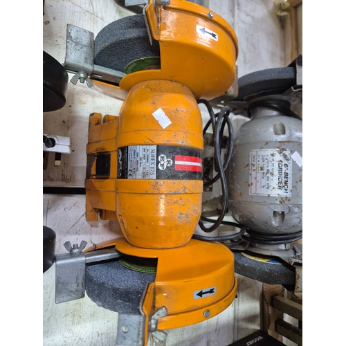 338 - 3 electric bench grinders