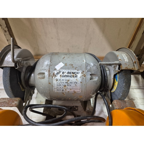 338 - 3 electric bench grinders