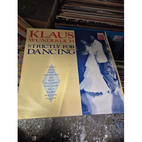 346 - Large box of LP records to include Shirley Bassey, Klaus Wunderlich, Val Doonican, James Last, The C... 