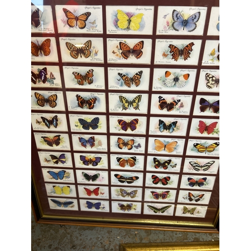 65 - Framed & glazed collection of vintage Players Cigarette cards titled ‘Racing Caricatures’ issued in ... 