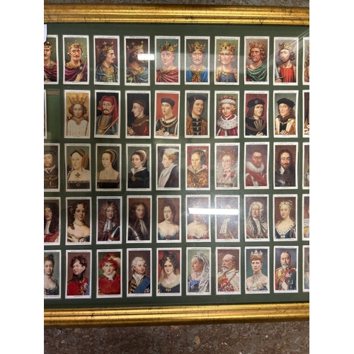 65 - Framed & glazed collection of vintage Players Cigarette cards titled ‘Racing Caricatures’ issued in ... 