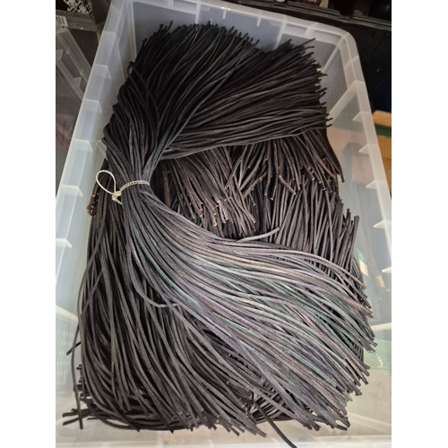165 - 2 very large boxes of leather laces