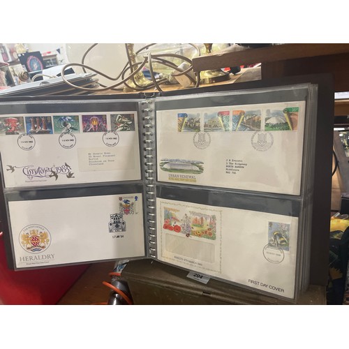 203 - Album containing 80 different 1st day covers 1968 -2003