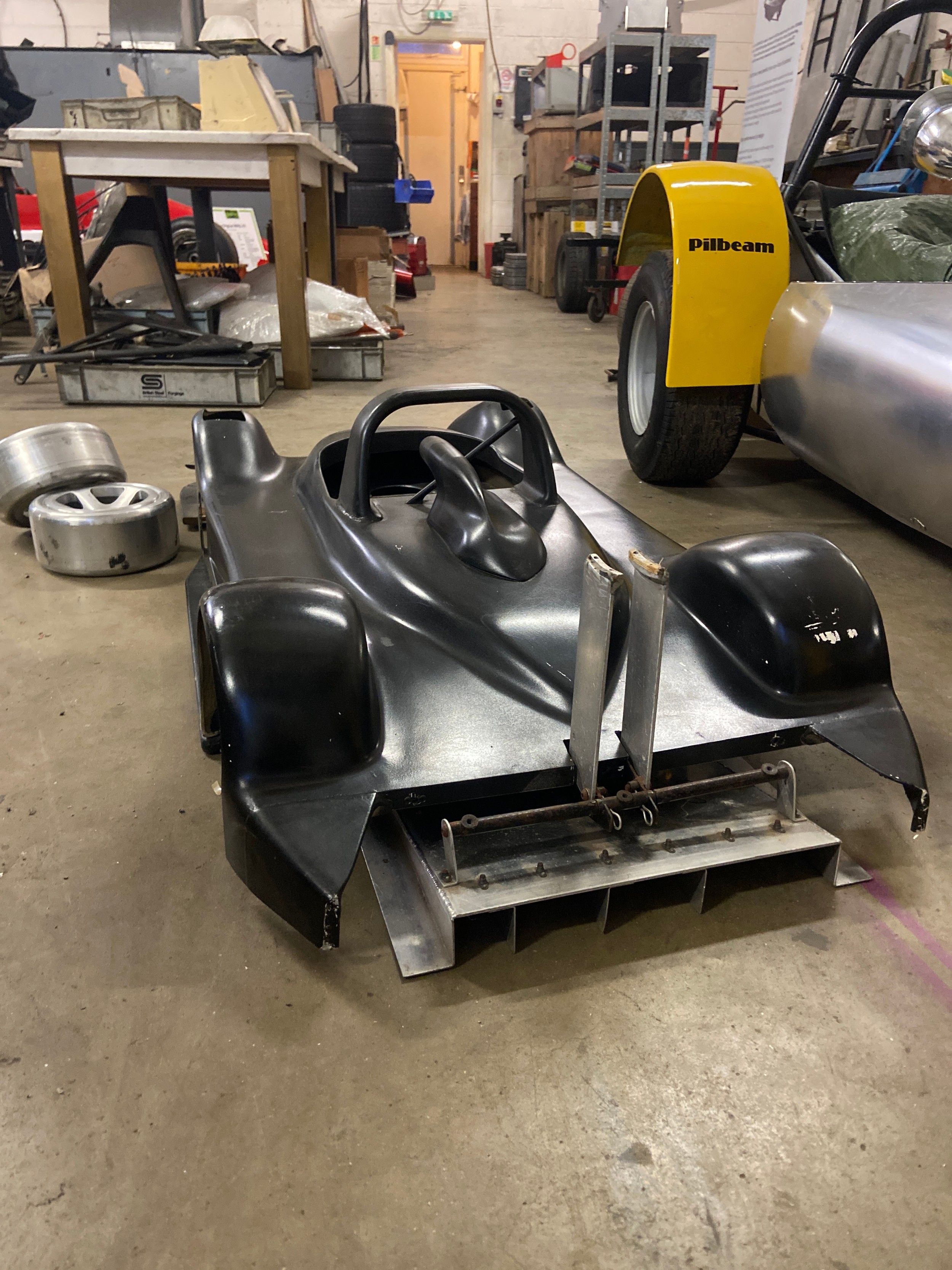 Original Pilbeam racing wind tunnel model of the MP91. Fibreglass body ...