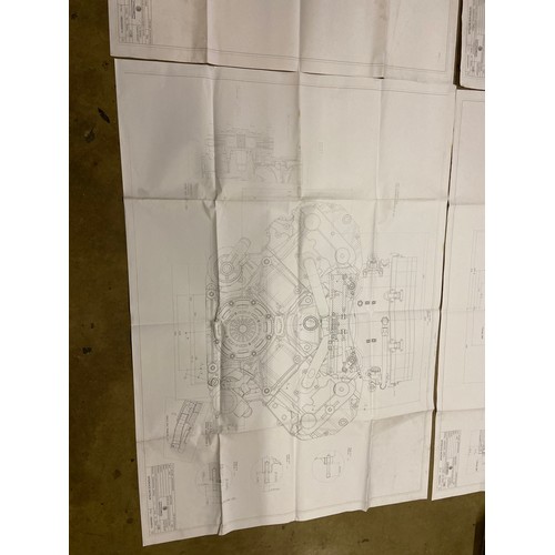 42 - Four technical diagrams of 1:1 scale engine perspectives, produced for Mader Motorsport.