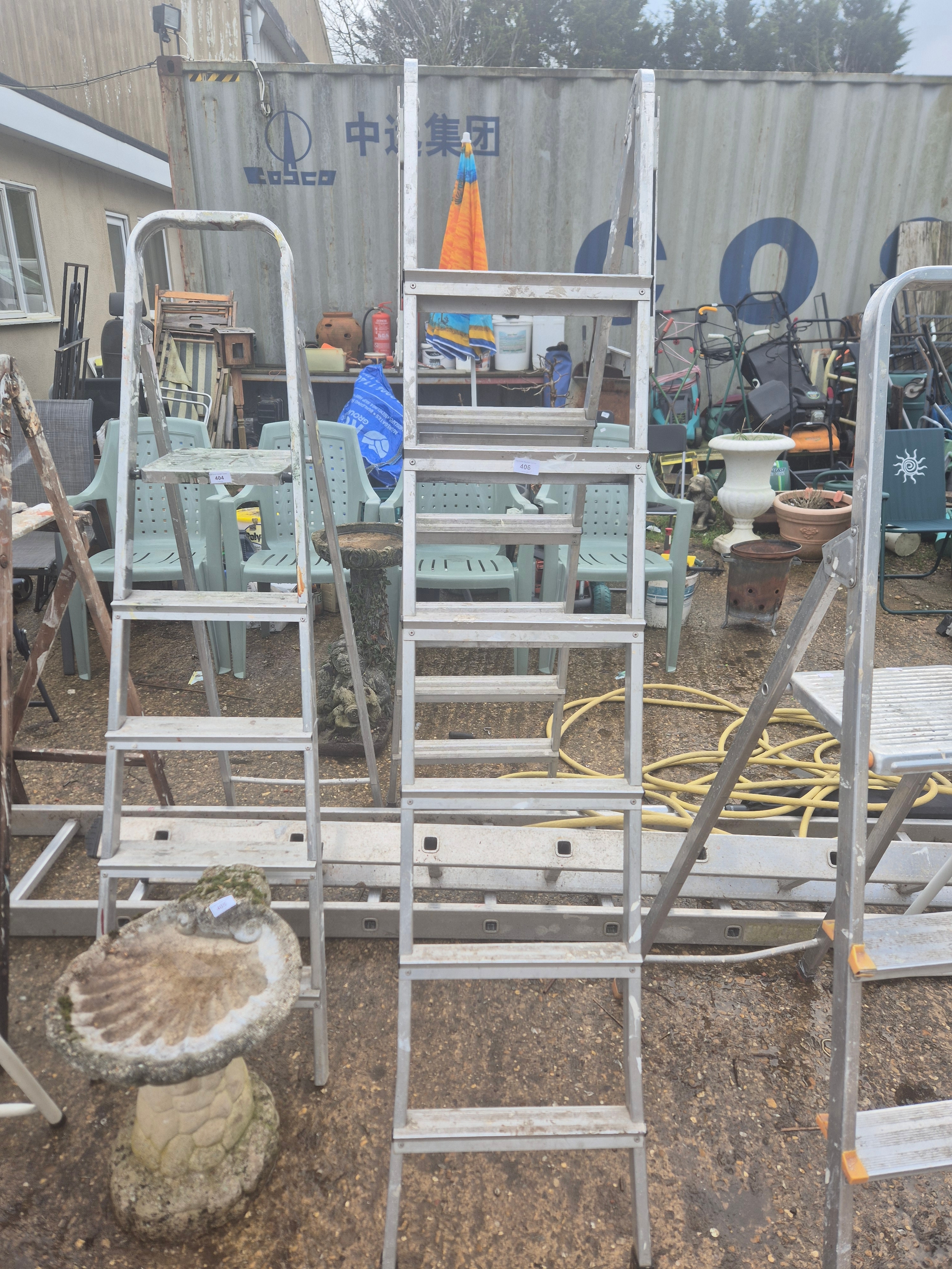 5 tread double sided decorators step ladder