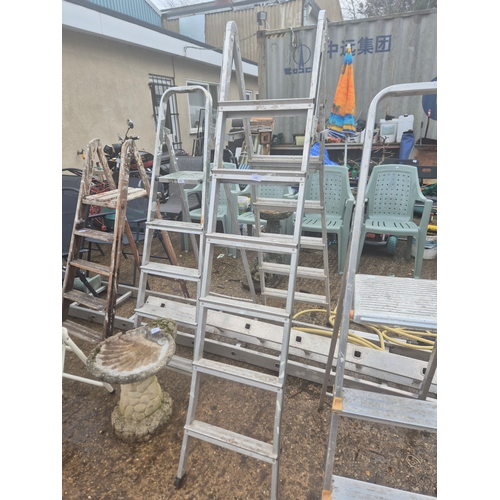 5 tread double sided decorators step ladder