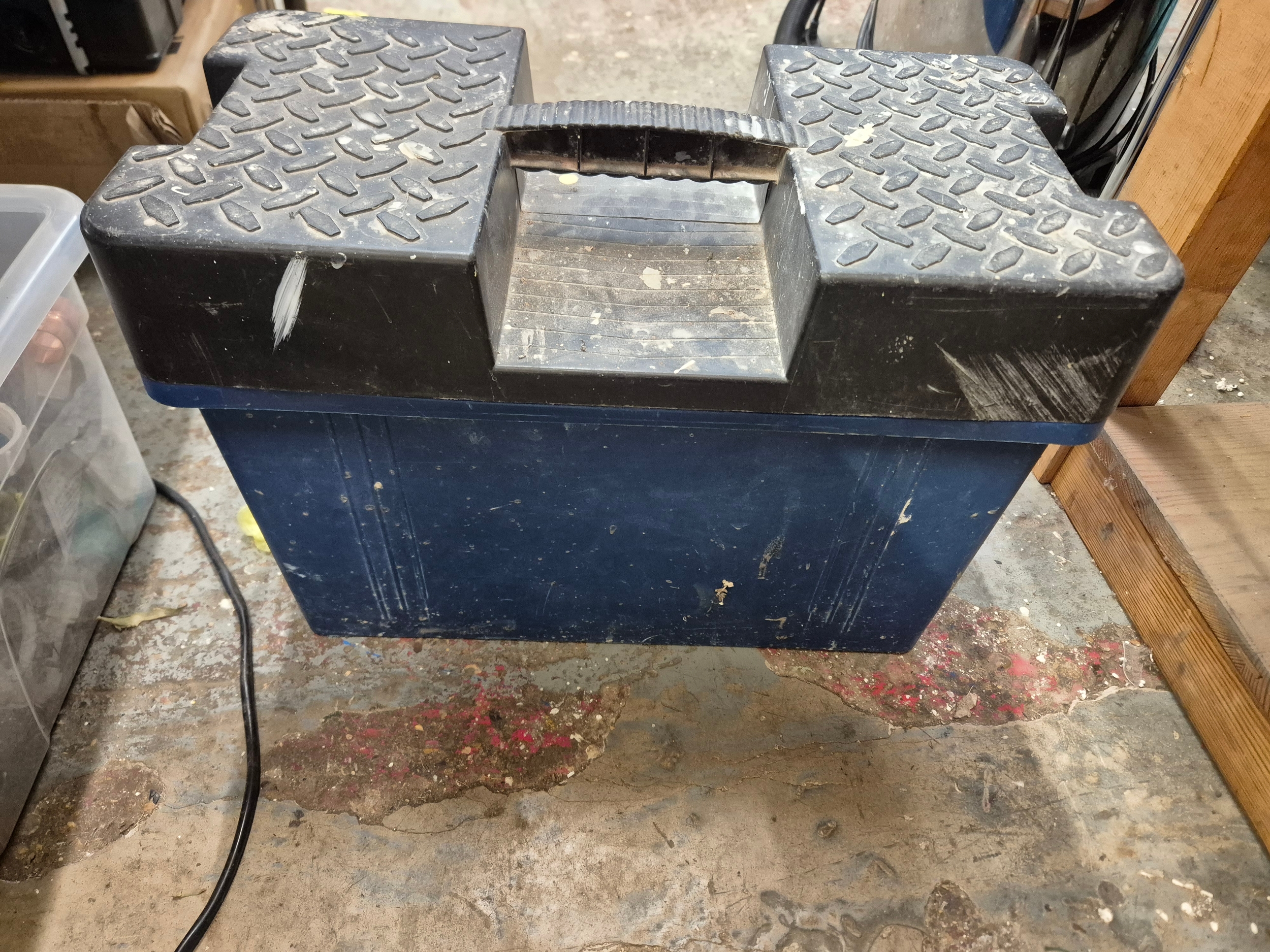 Heavy duty tool box with contents of drill bits